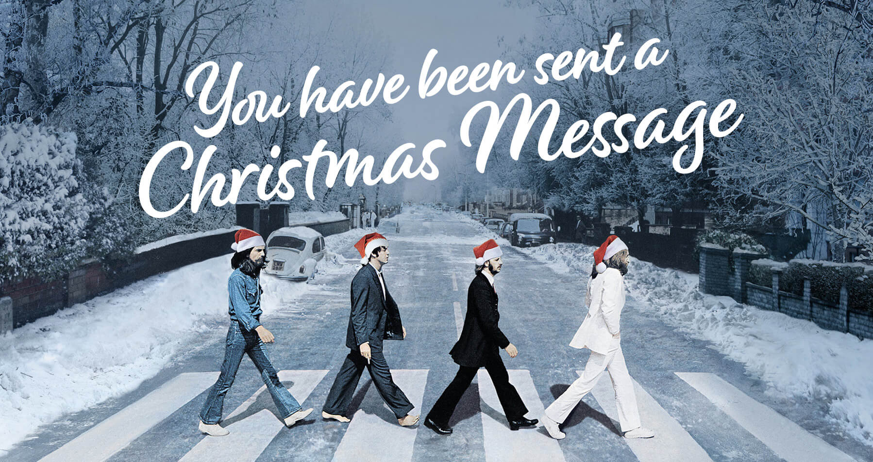 The <b>Beatles</b> Abbey Road e-card.